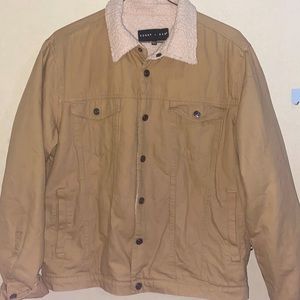 Tan Edgar And Ash Fleece Jacket